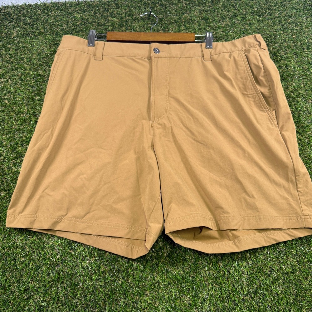 Columbia Mens Tan Khaki Performance Stretch Outdoor Shorts 42w 7L AM3819
